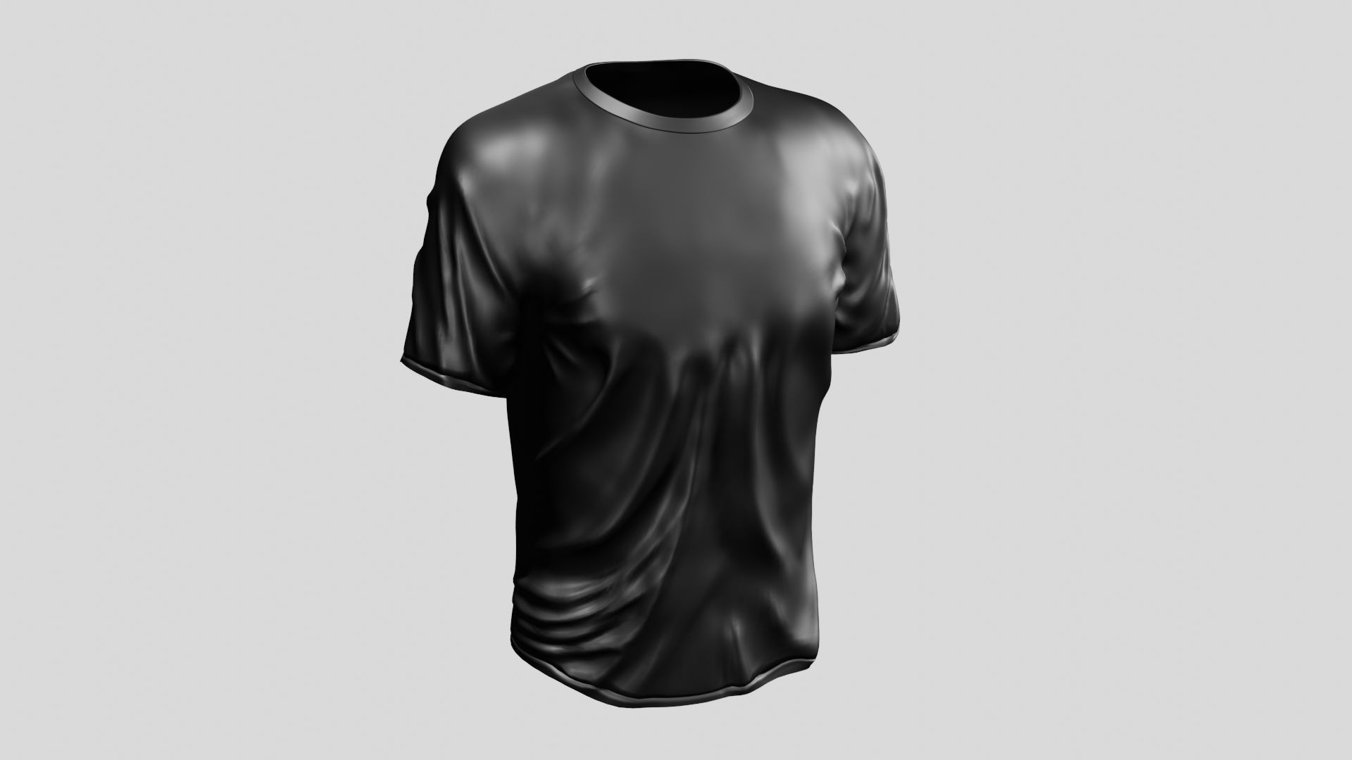 T shirt - Low-poly 3D model_1