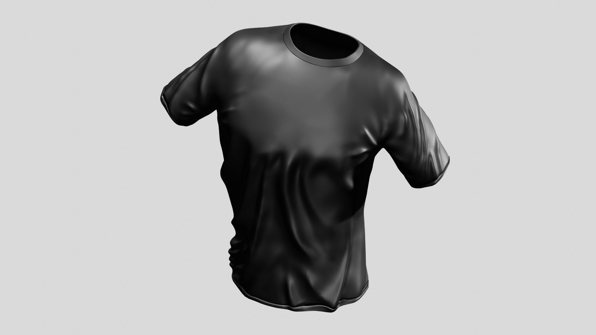 T shirt - Low-poly 3D model_5