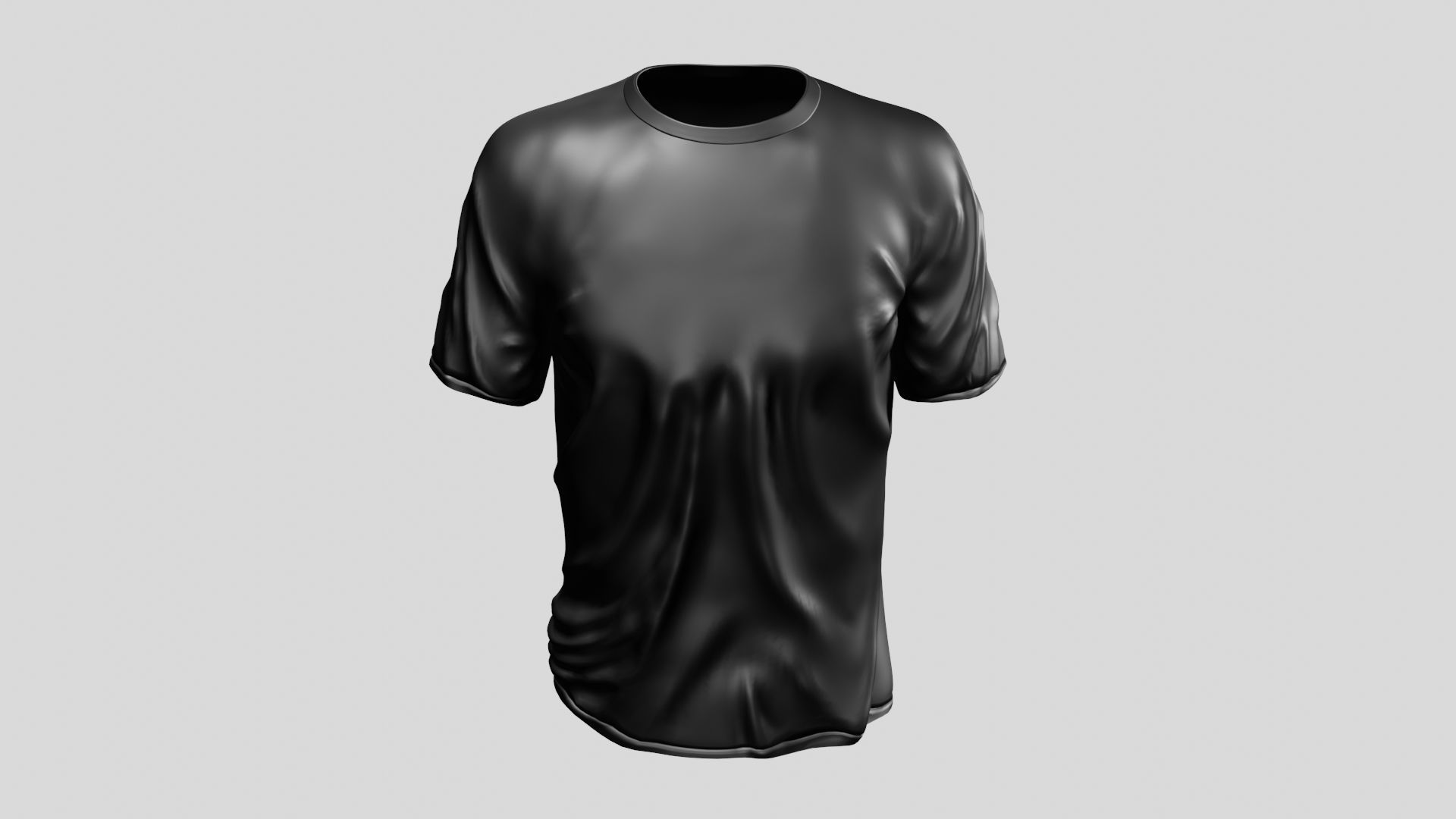 T shirt - Low-poly 3D model_2