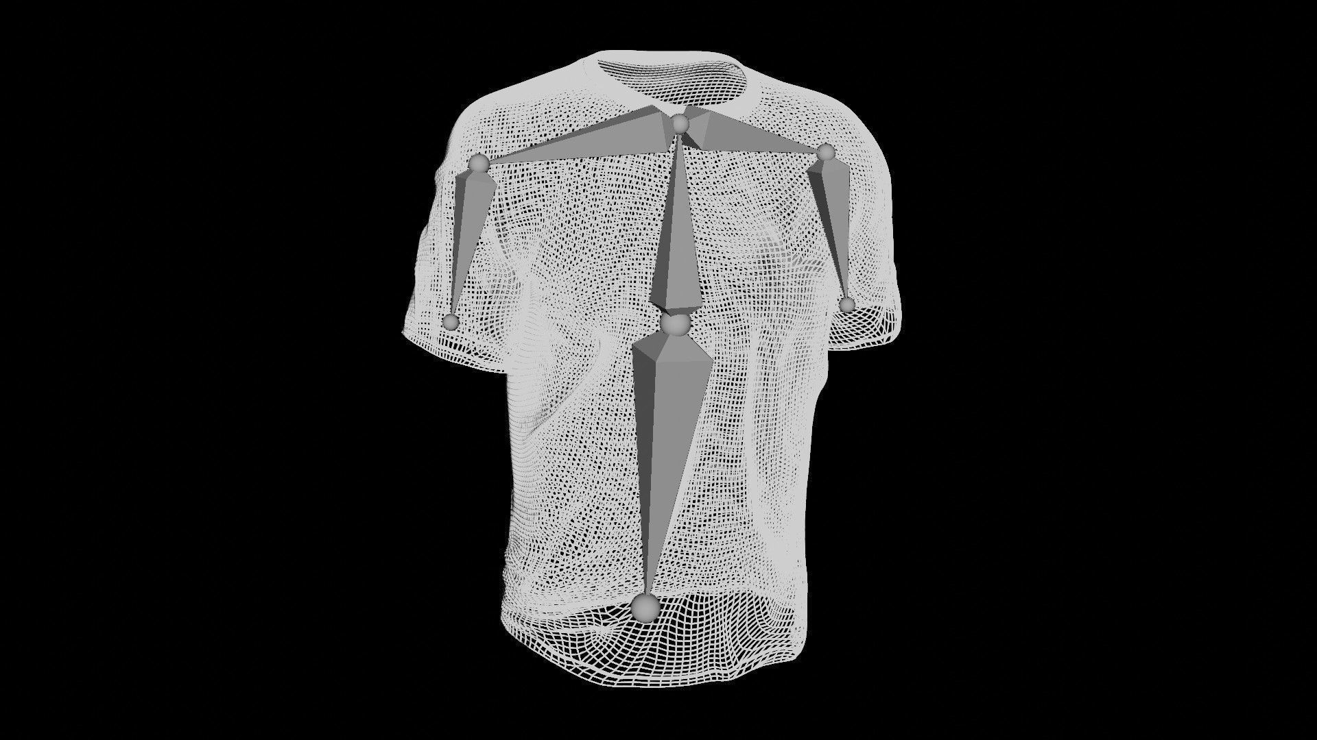 T shirt - Low-poly 3D model_8