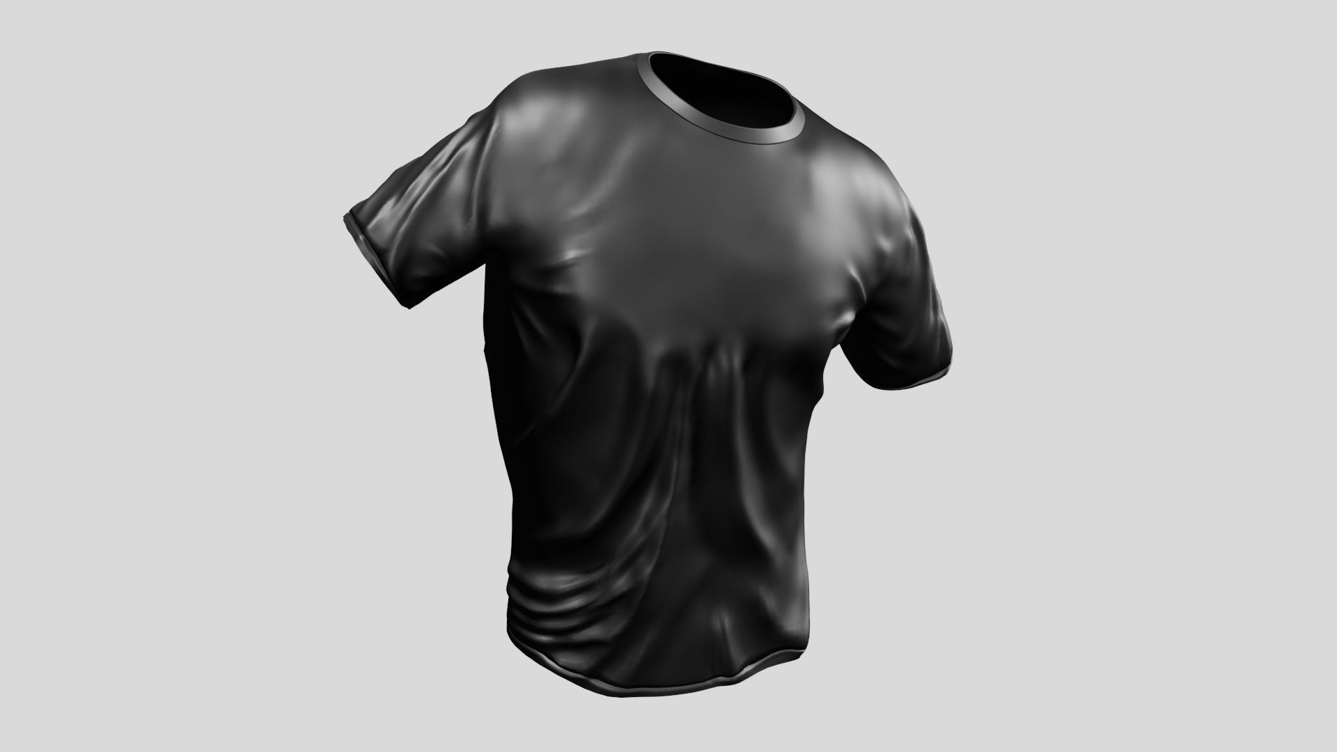 T shirt - Low-poly 3D model_4