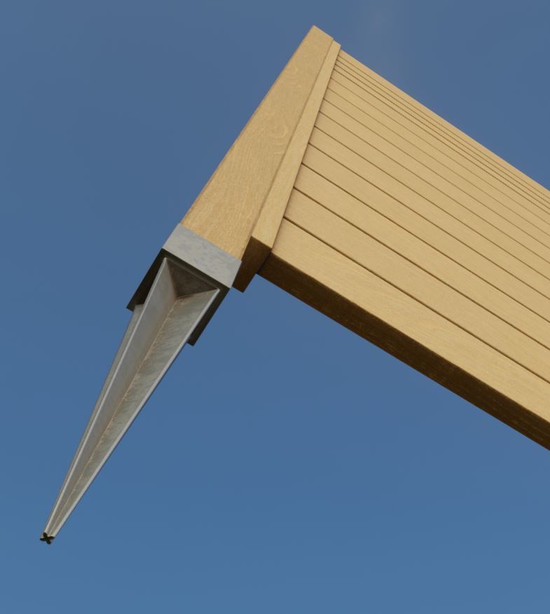 Modular Wood Fence 2 Remastered Low-poly 3D model_5