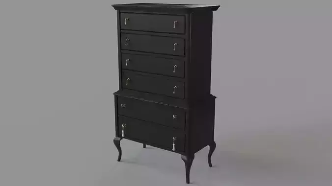 Twin Peak 6-Drawer Chest On Chest