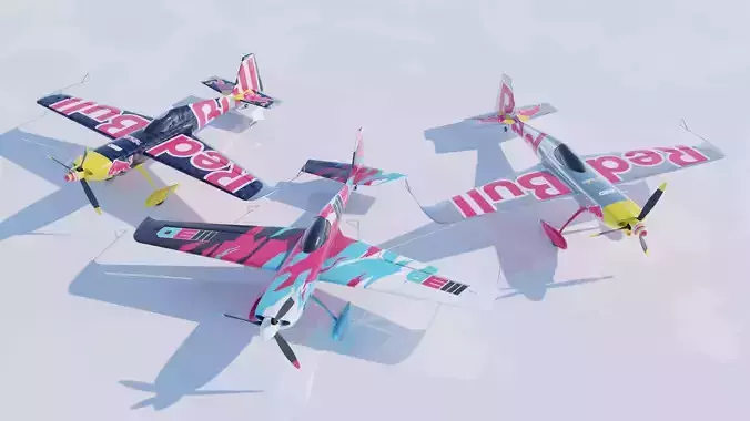 Zivko Edge 540 aerobatic airplane with collection of liveries 