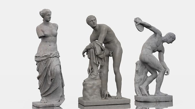 Classical greek statues pack