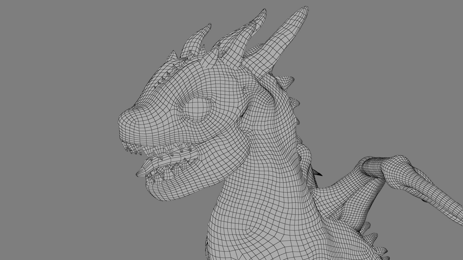 Baby Dragon Low-poly 3D model_51