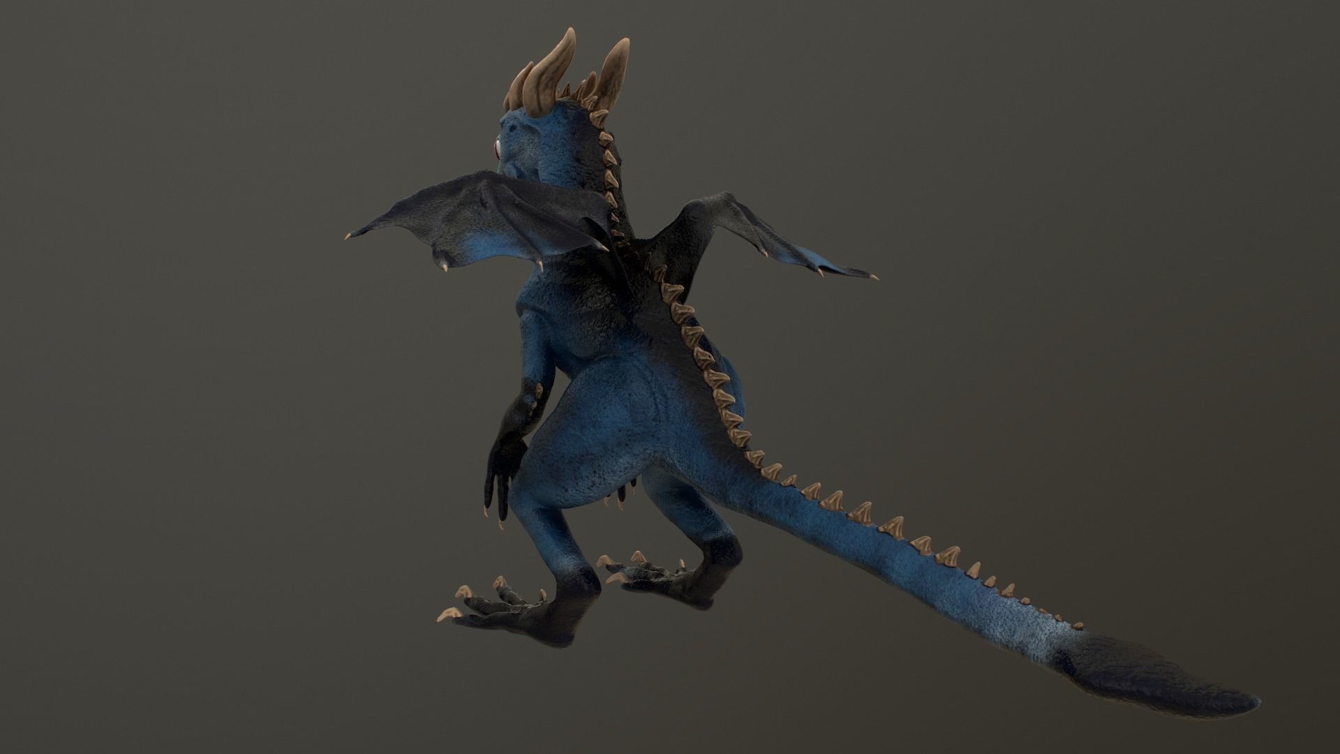 Baby Dragon Low-poly 3D model_13