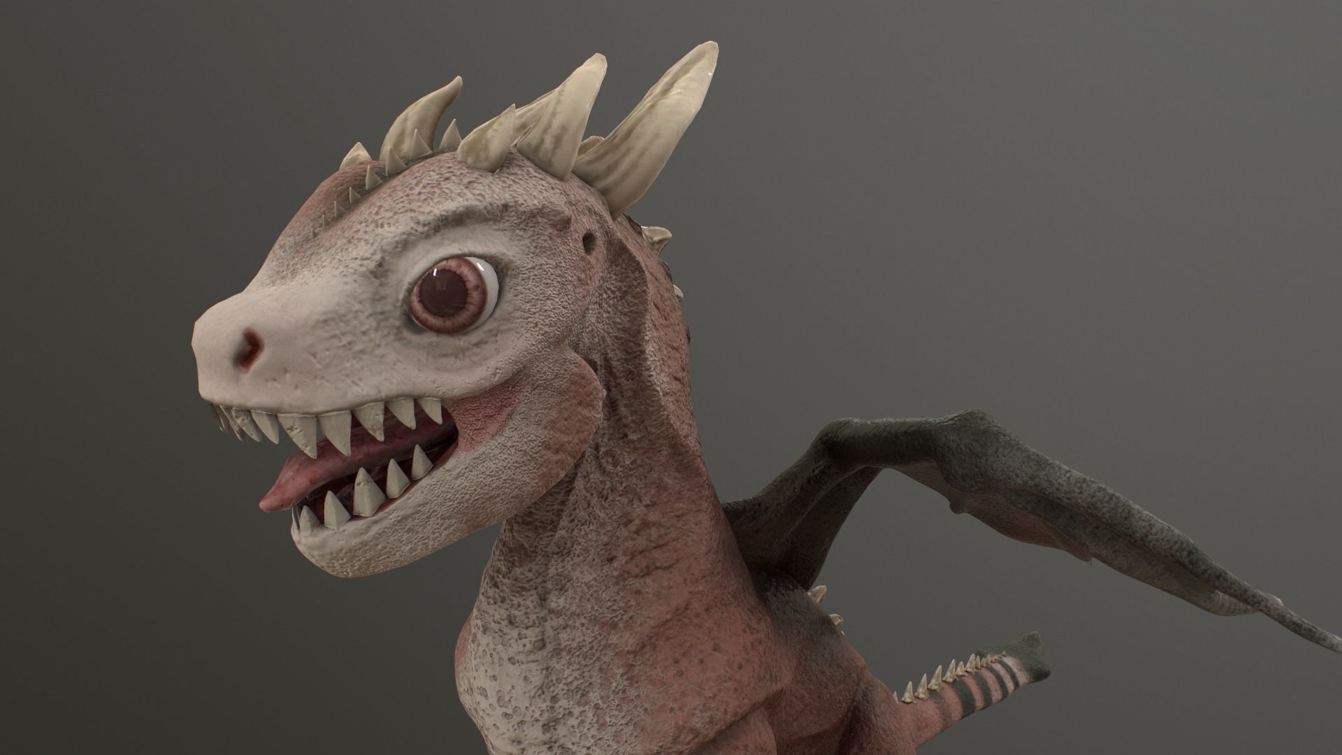 Baby Dragon Low-poly 3D model_38