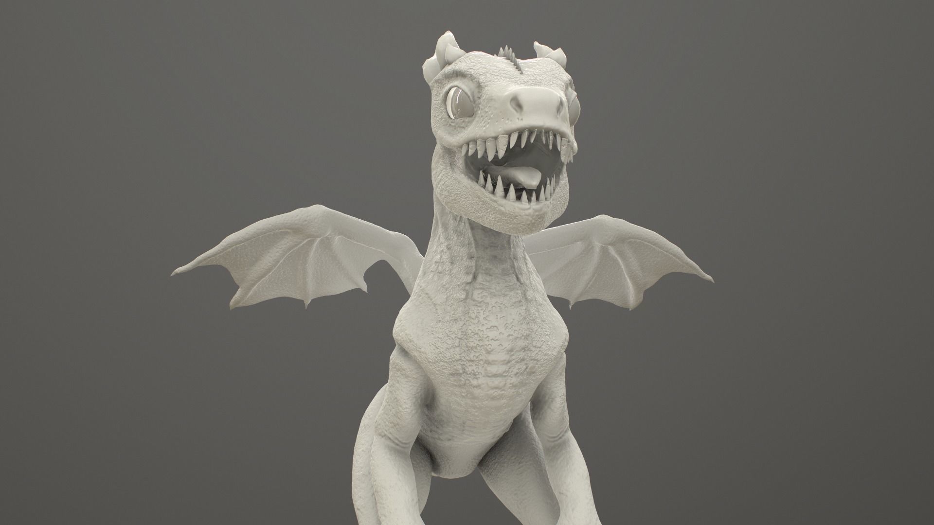 Baby Dragon Low-poly 3D model_40
