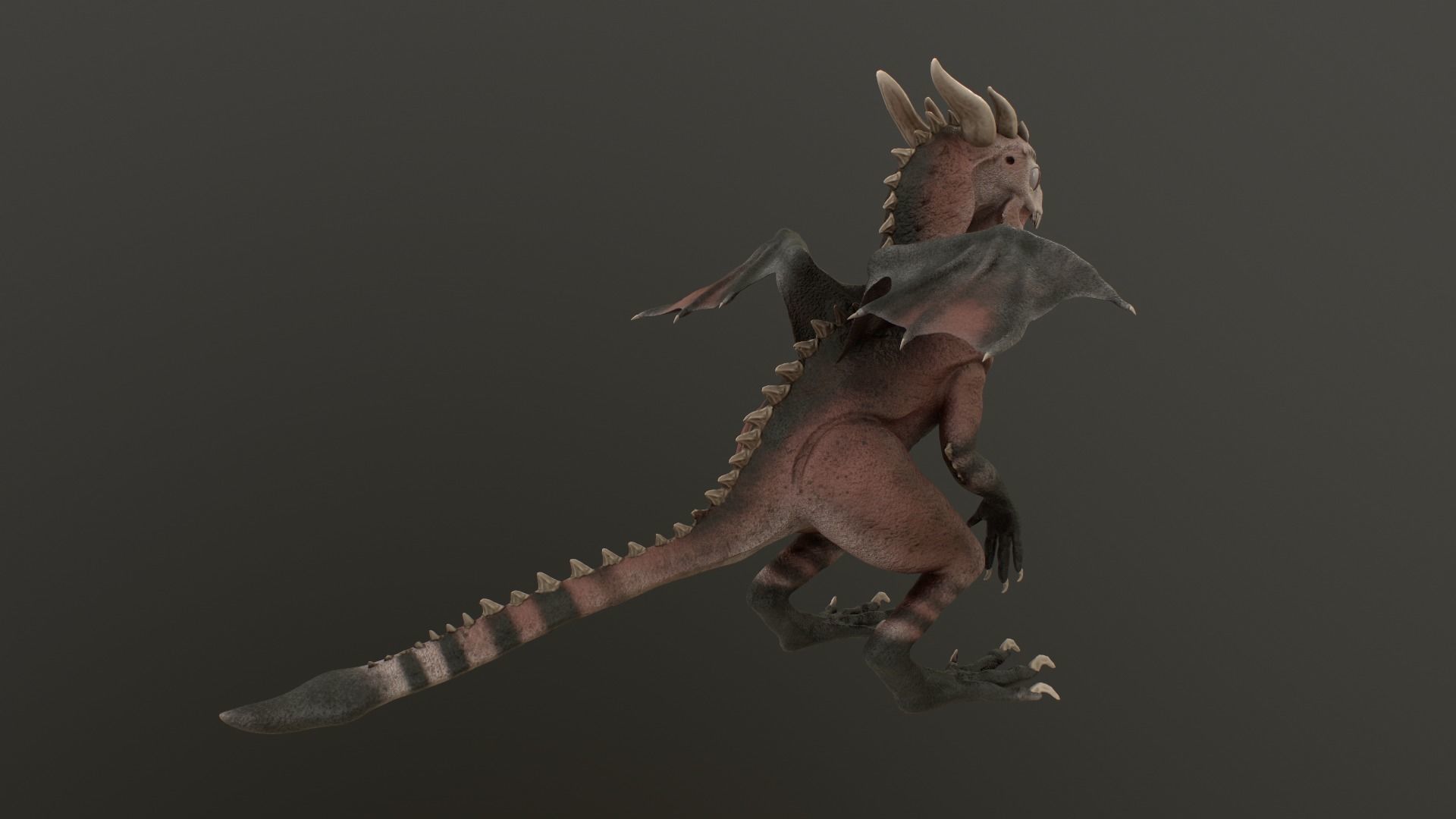 Baby Dragon Low-poly 3D model_31