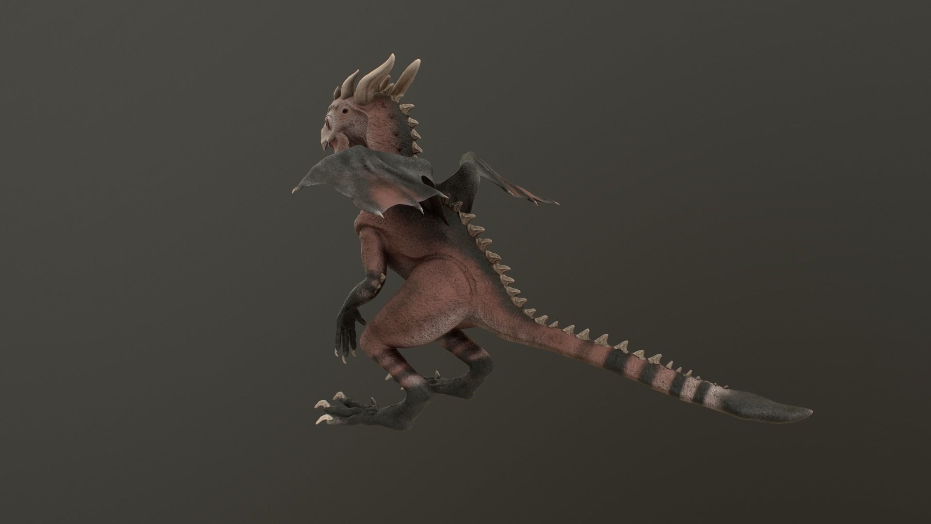 Baby Dragon Low-poly 3D model_30