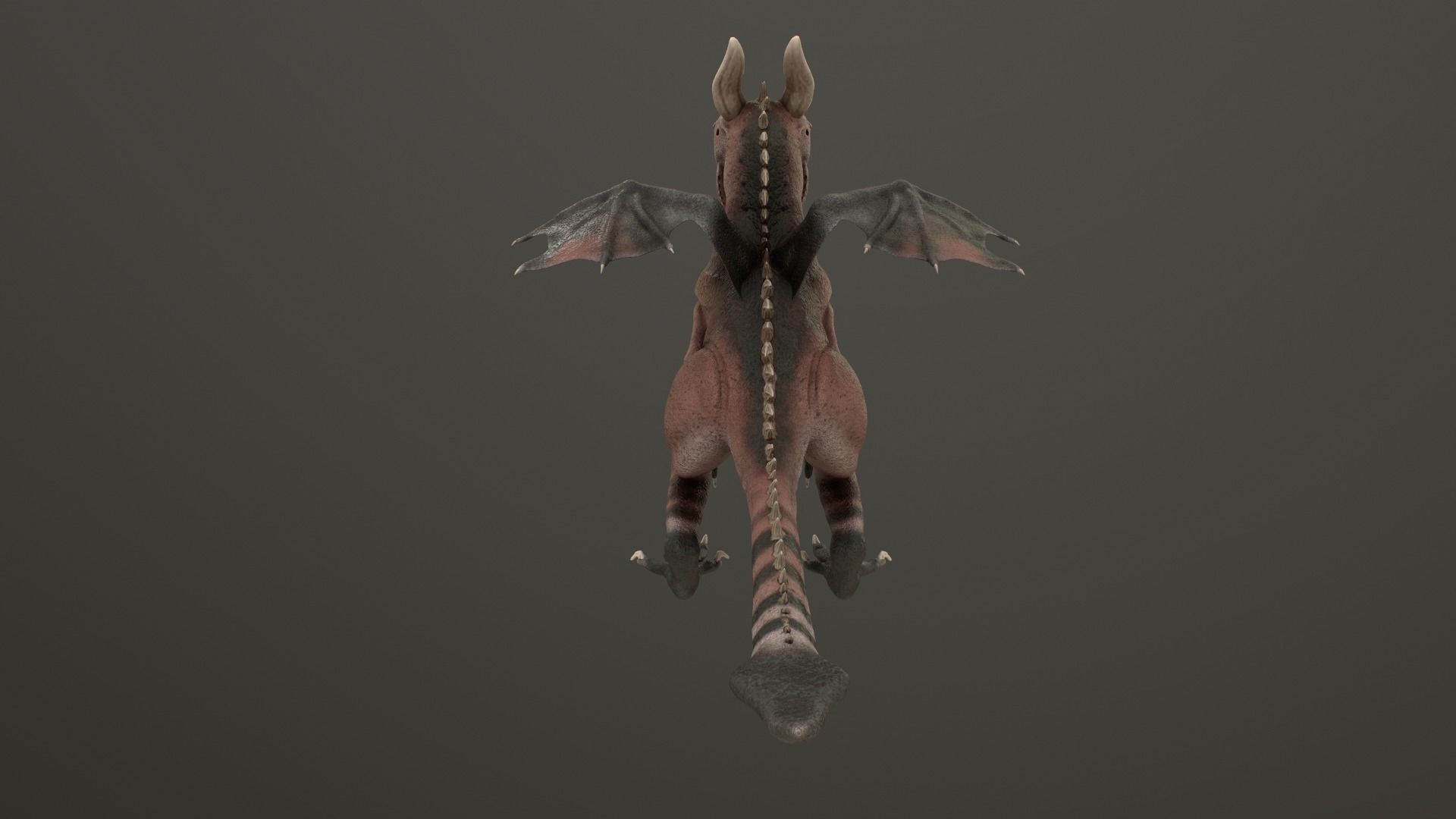 Baby Dragon Low-poly 3D model_32