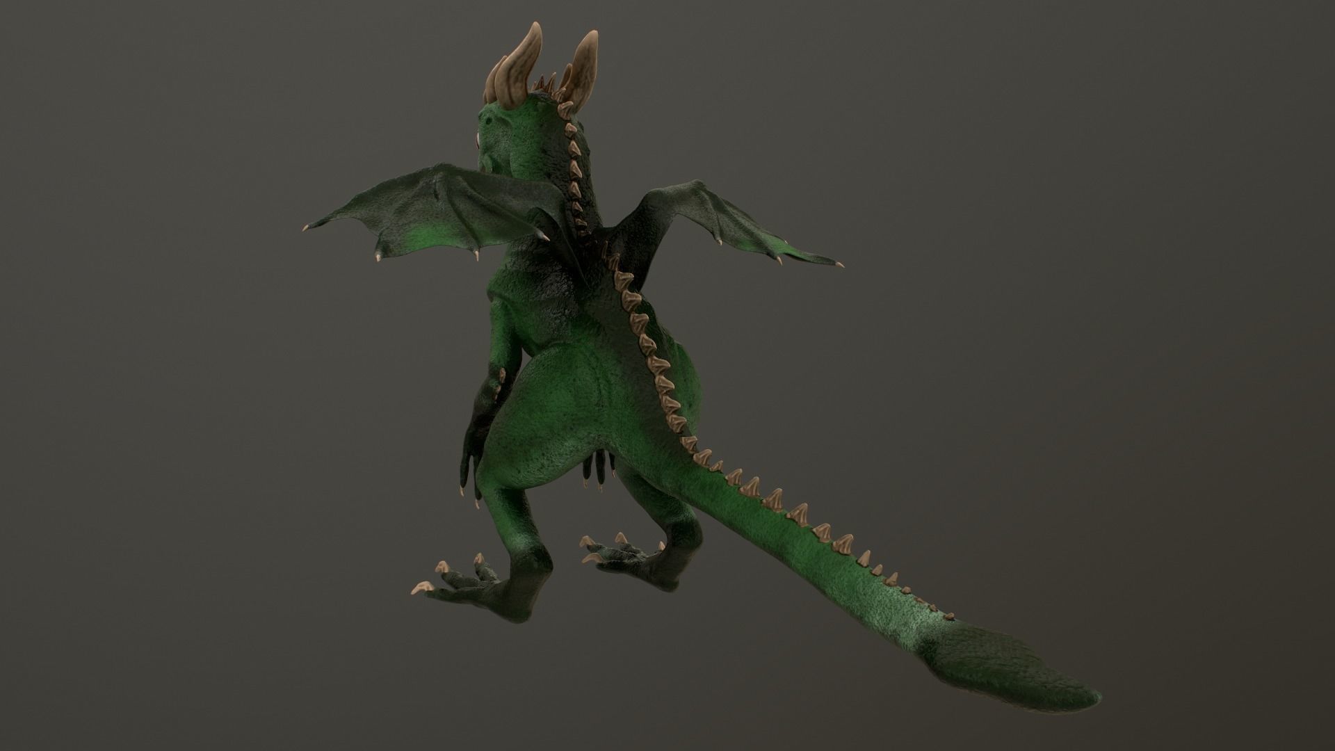 Baby Dragon Low-poly 3D model_18