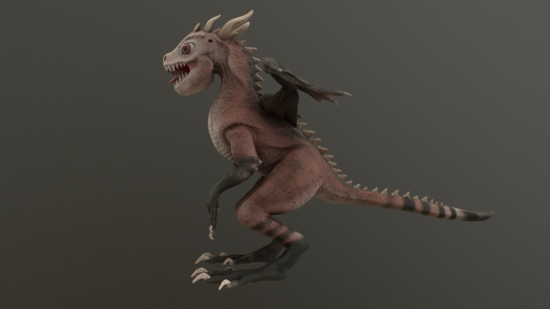 Baby Dragon Low-poly 3D model_33
