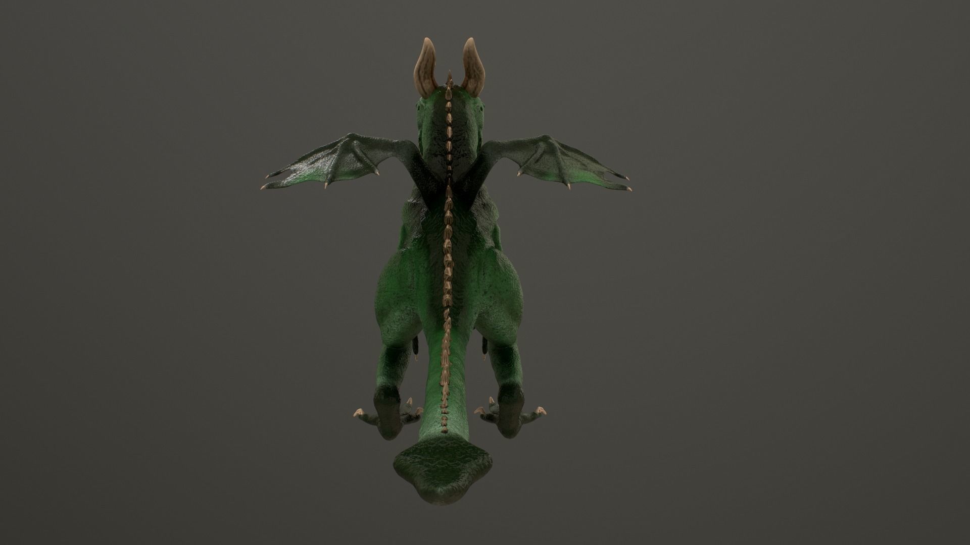 Baby Dragon Low-poly 3D model_21