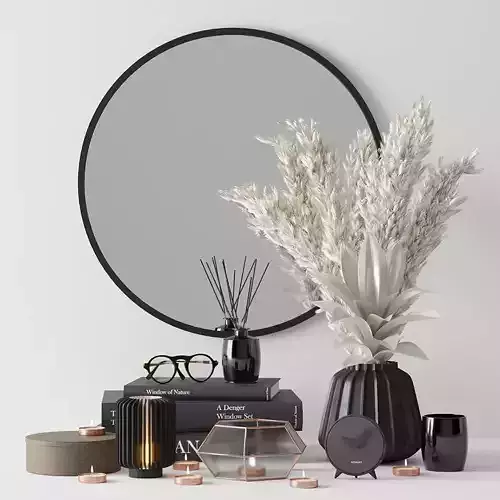 Black decorative set