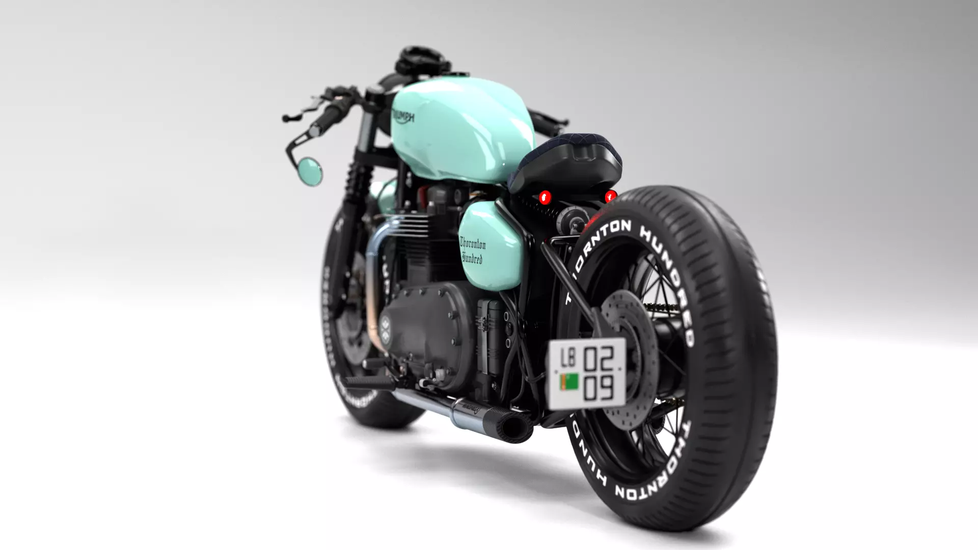 Triumph cafe racer 3D model