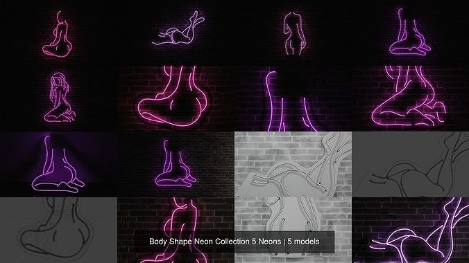 Body Shape Neon Collection 5 Neons 