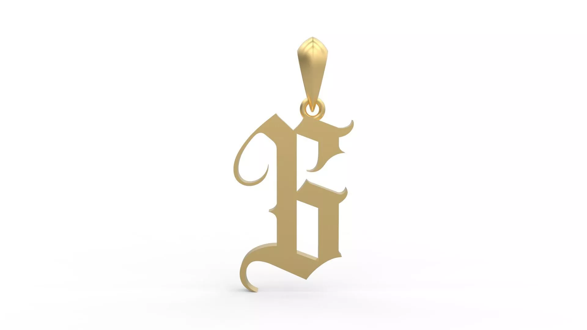 Initial Letters Pendant Angel Wish G 3D print model