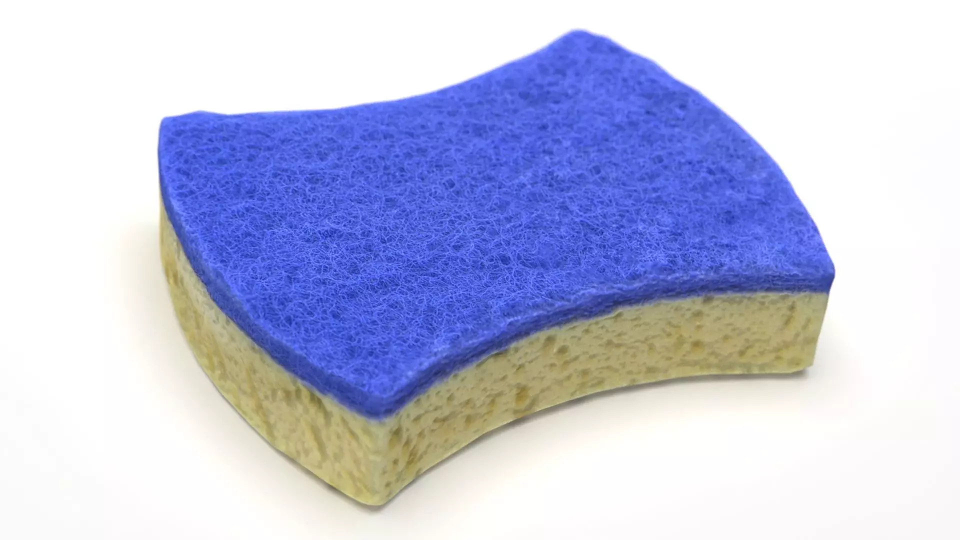 Scourer sponge Low-poly 3D model