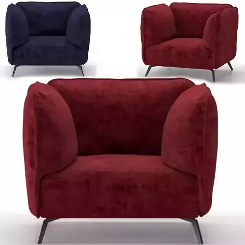 OTTO armchair By Heavens Low-poly 3D model