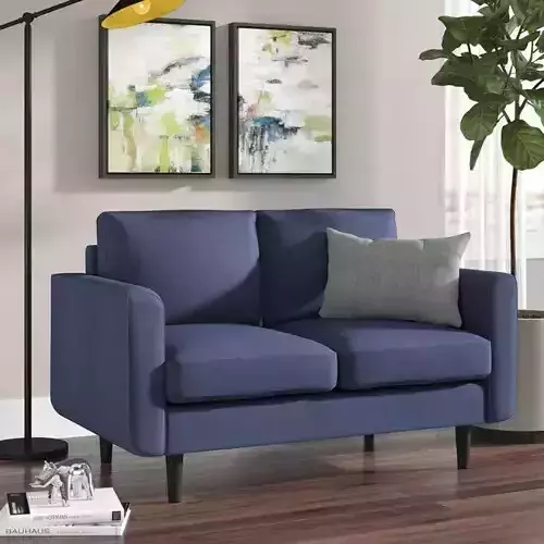 Danilla Square Arm Loveseat - 4 Colour