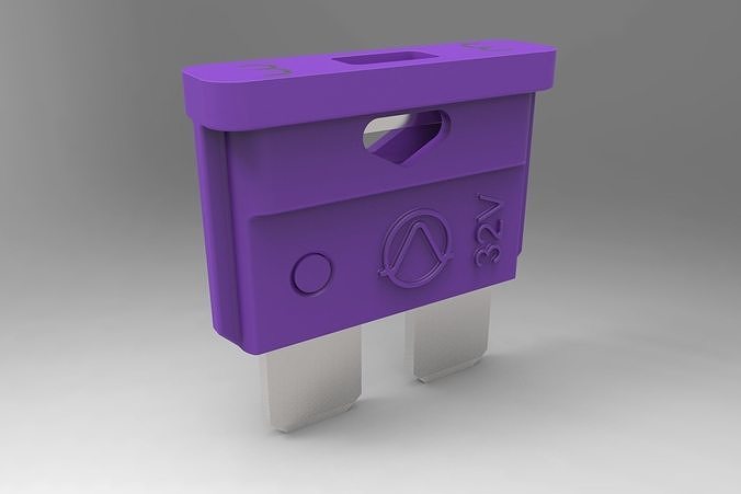 Car flag fuse 3A Type norma-regular-standart 3D print model