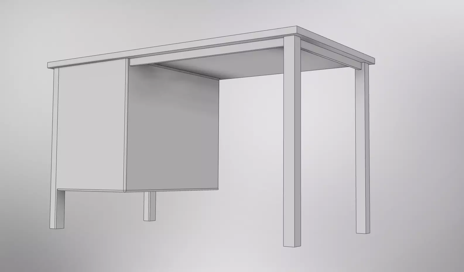 Table for office work Free 3D print model