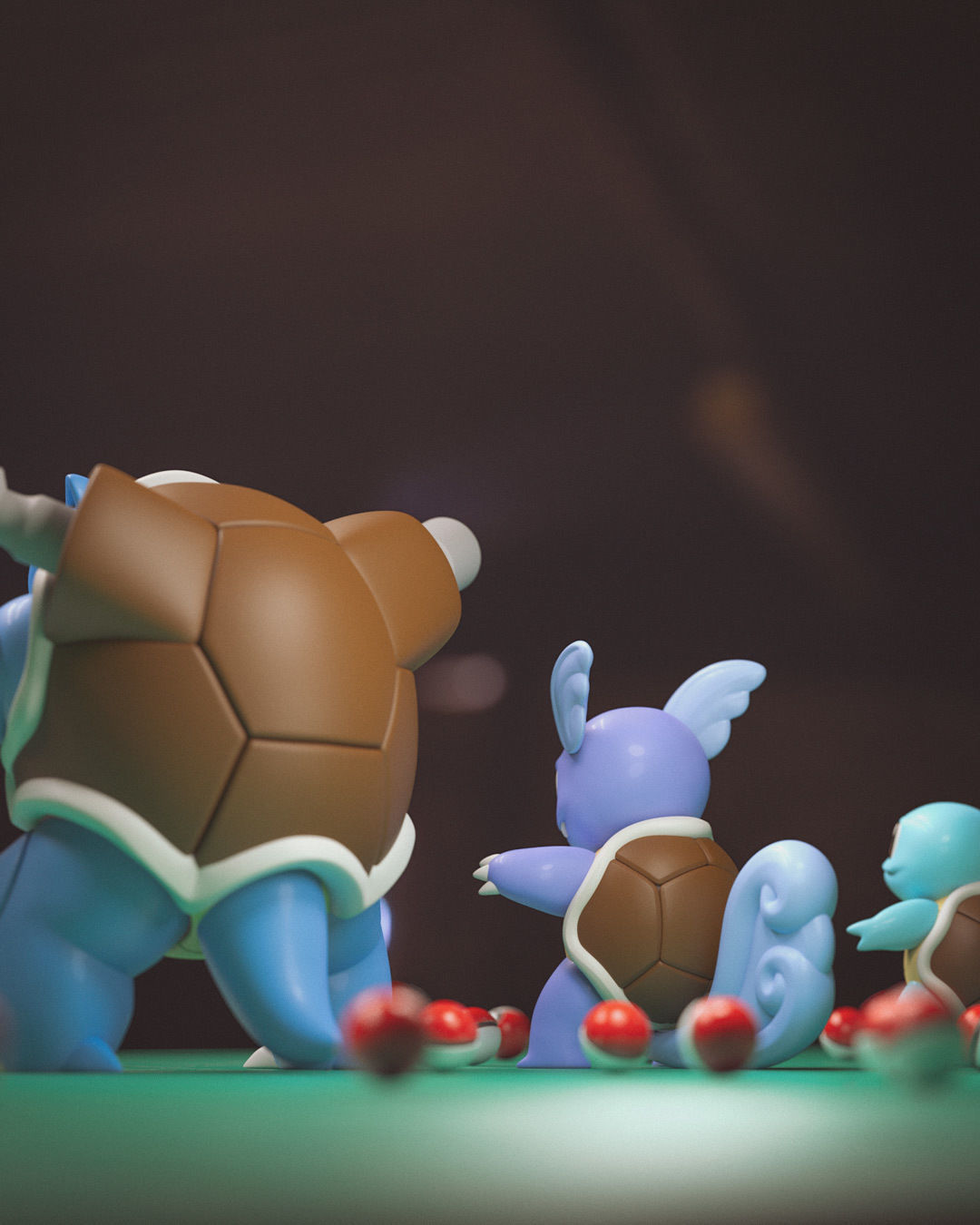 Wartortle pokemon toy 3D print model_3
