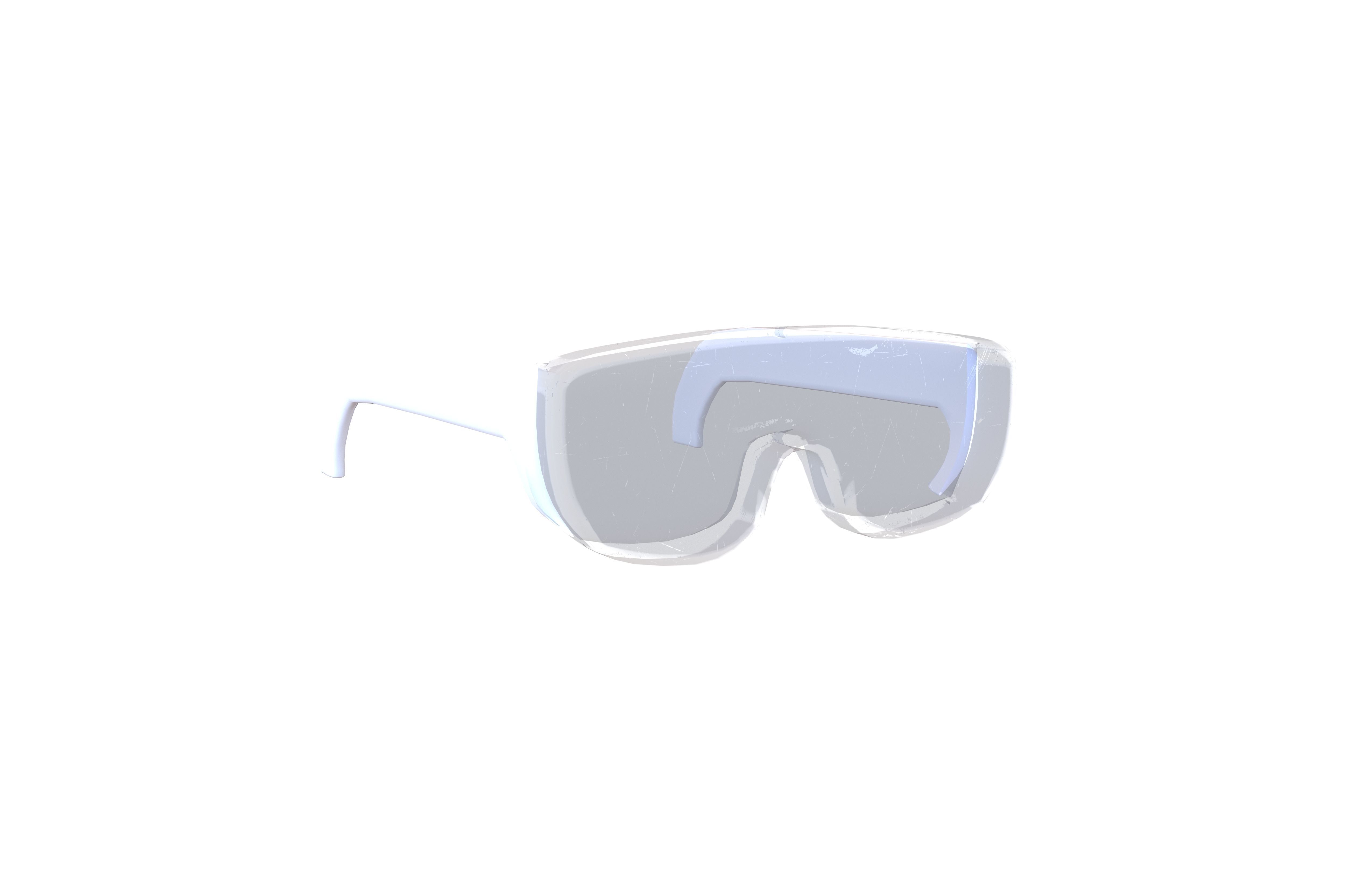 Safety Glasses v1 001 Low-poly 3D model_1