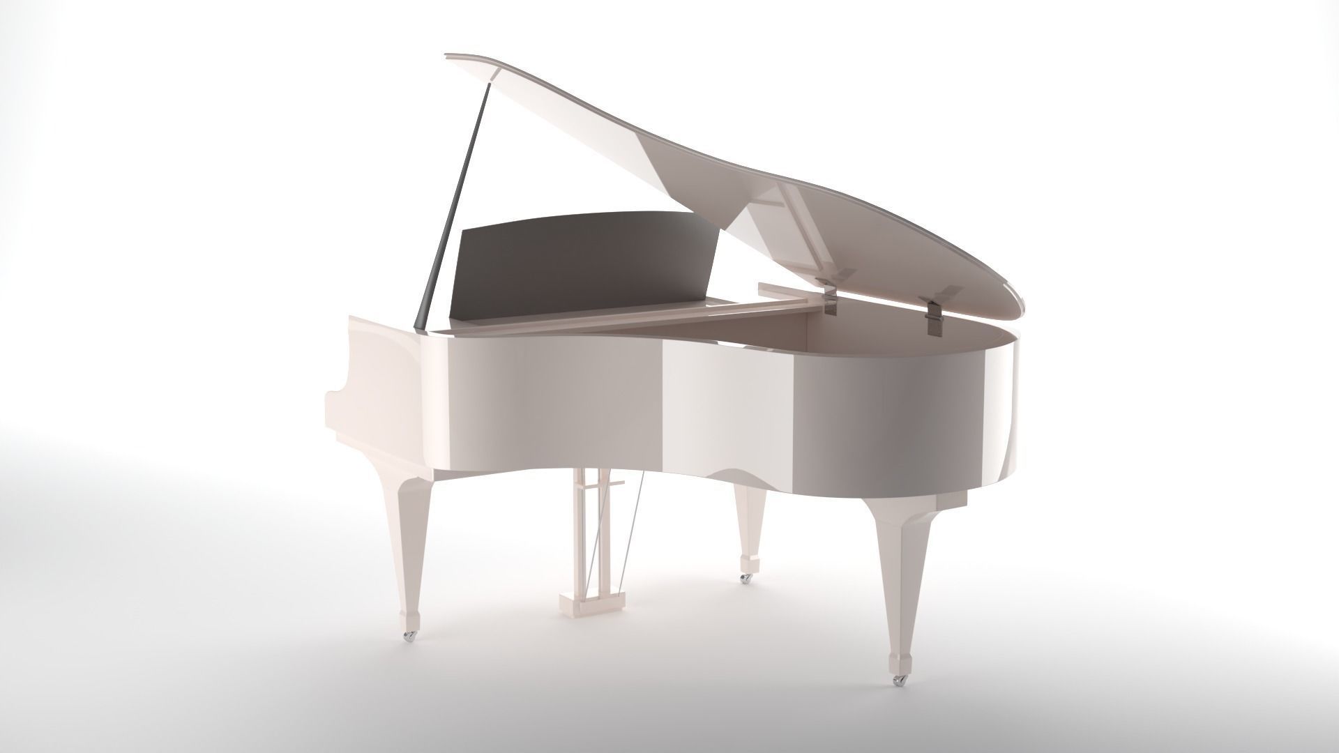 Shelly piano 3D model_2