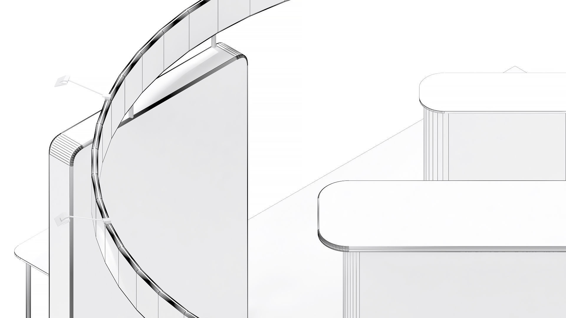 Exhibition booth 20x20ft 3DM023 3D model_9