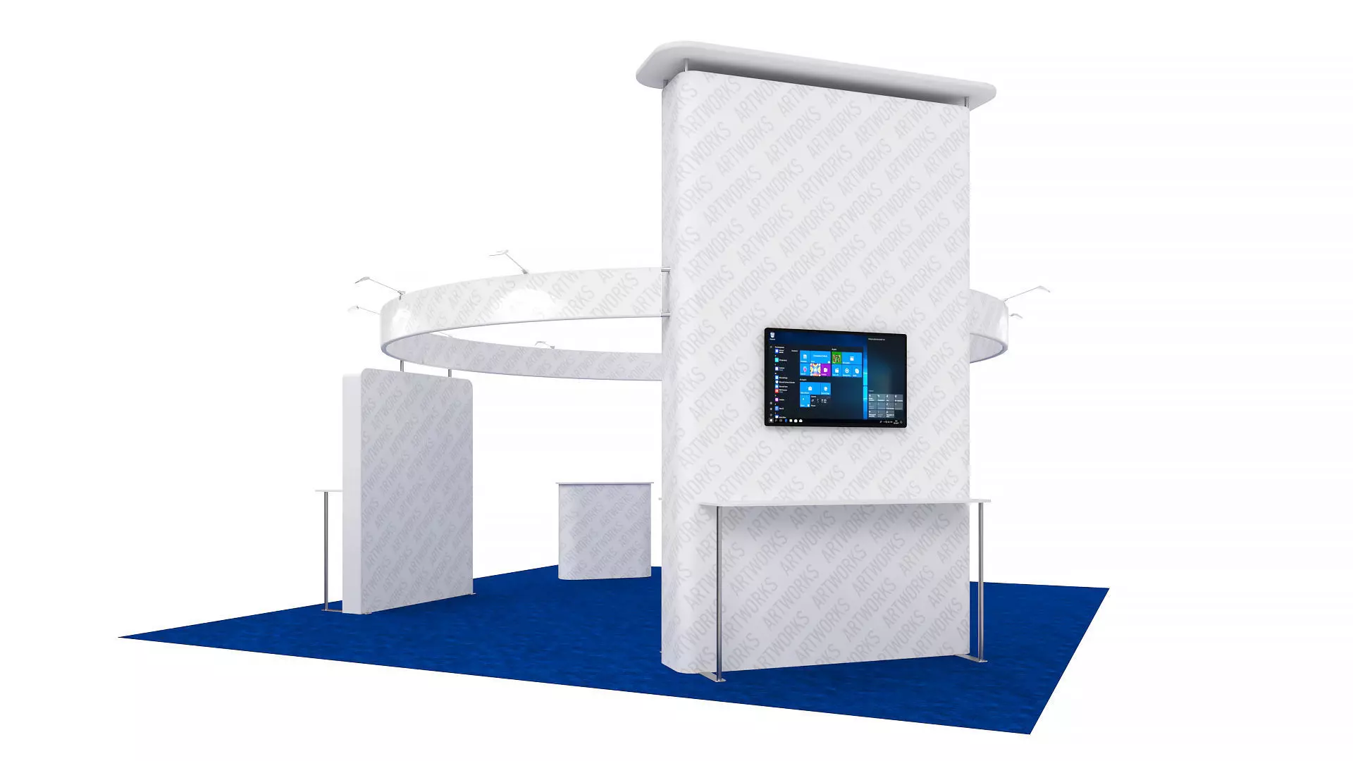 Exhibition booth 20x20ft 3DM023 3D model_0