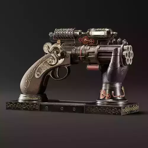 Decorative Steampunk Gun