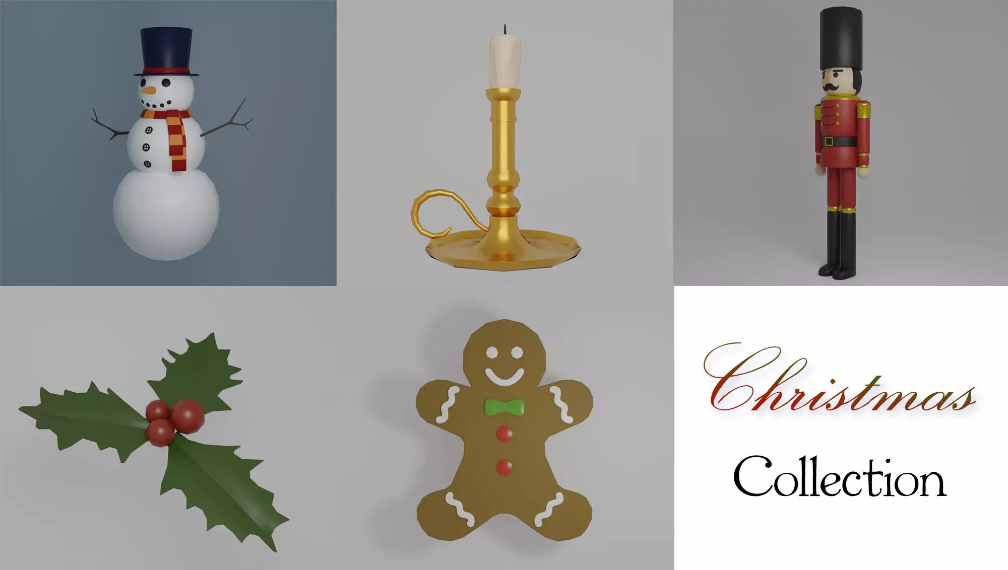 Christmas pack 3D Model Collection_0