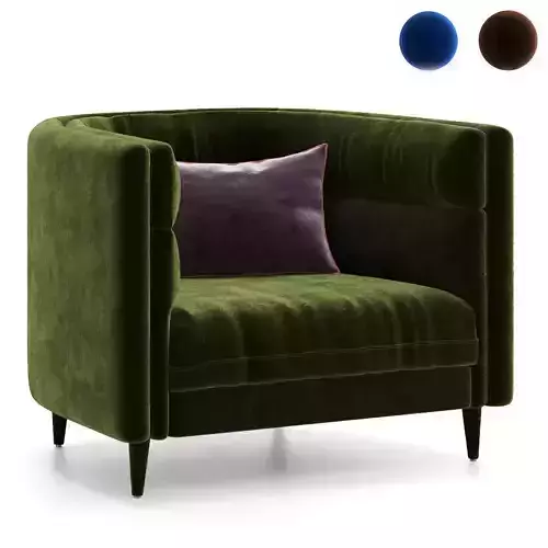 Armchair ELVIE ArianeSke Low-poly 3D model