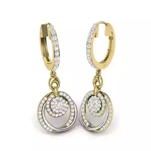 Women Earrings 3dm 1render detail