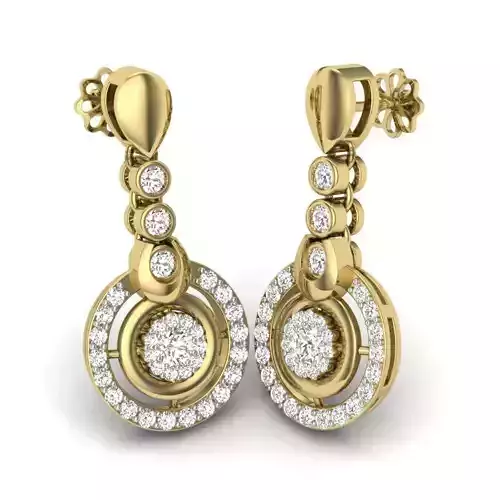 Women Earrings 3dm 1render detail