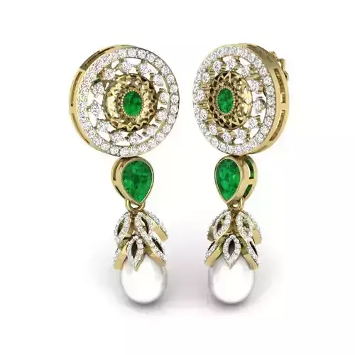 Women Earrings 3dm 1render detail