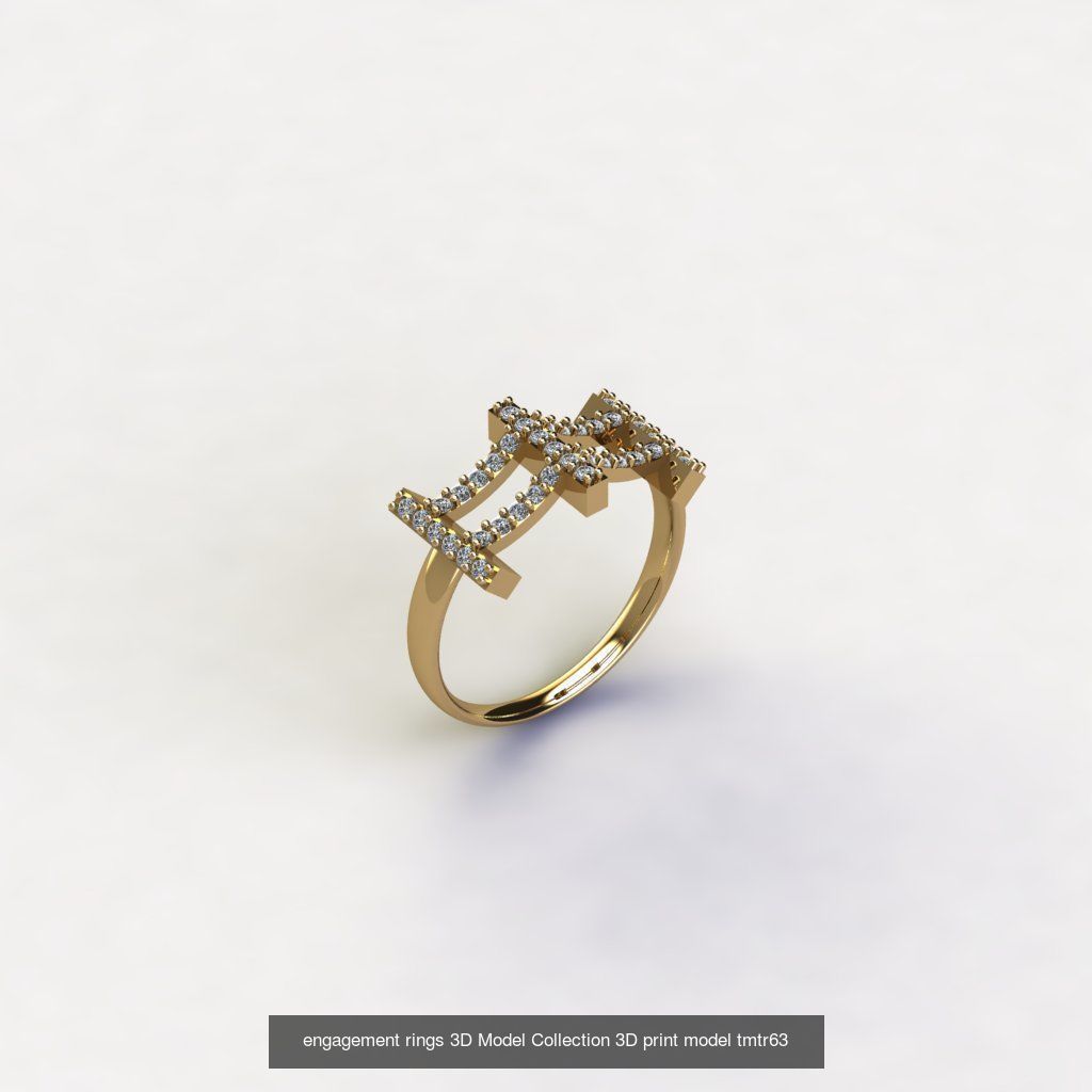 3D Model Collection 3D print italy 10 rings model tmtrmix01 _8