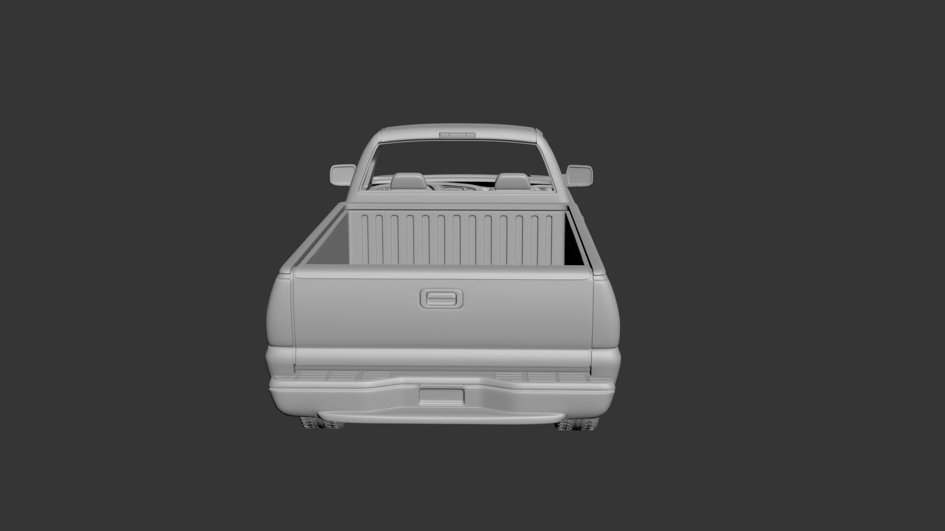 GMC Sierra Regular Cab 2003  3D print model_3