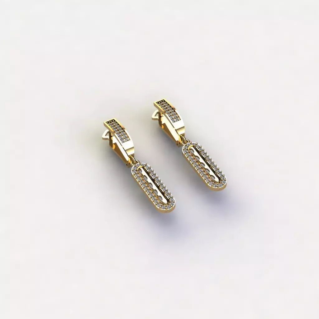 engagement earrings 3D Model Collection 3D print model tmtr70 3D print model_0