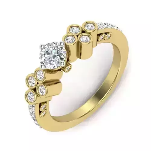Women diamond ring 3dm 1render detail
