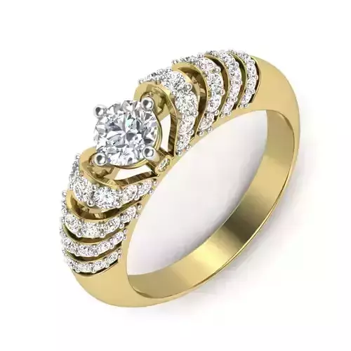 Women diamond ring 3dm 1render detail