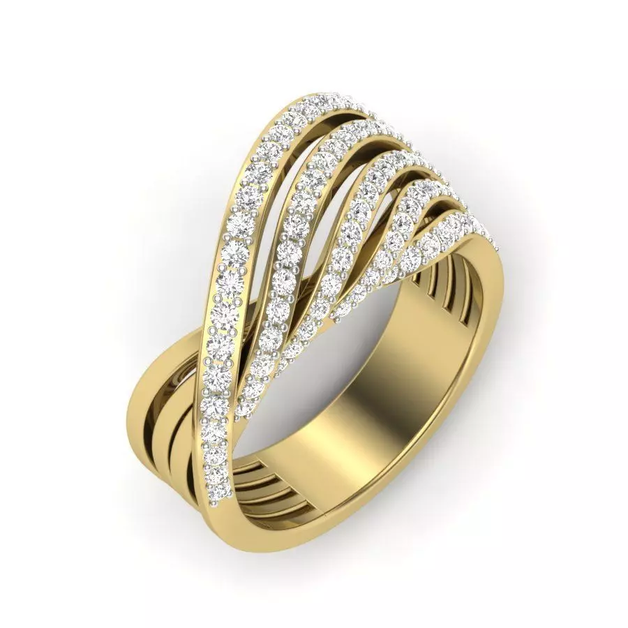 Women diamond ring 3dm 1render detail 3D print model_0