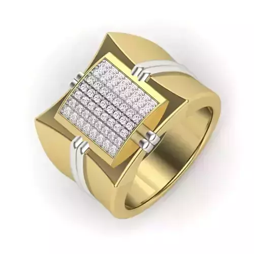 Women cocktail diamond ring 3dm 1render detail