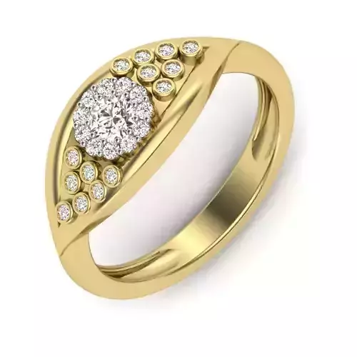 Women diamond ring 3dm 1render detail