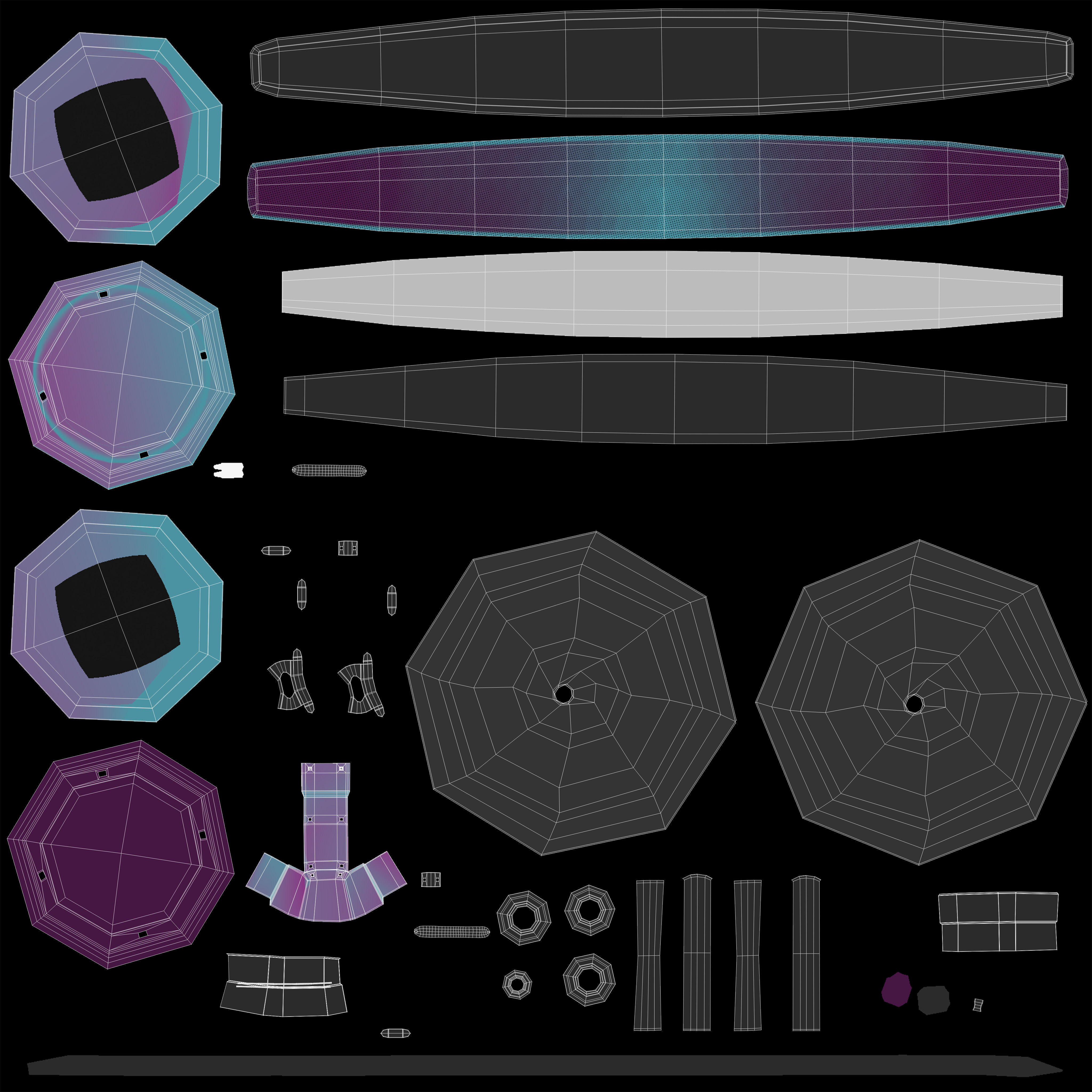 Headphone headphones 3D model_13