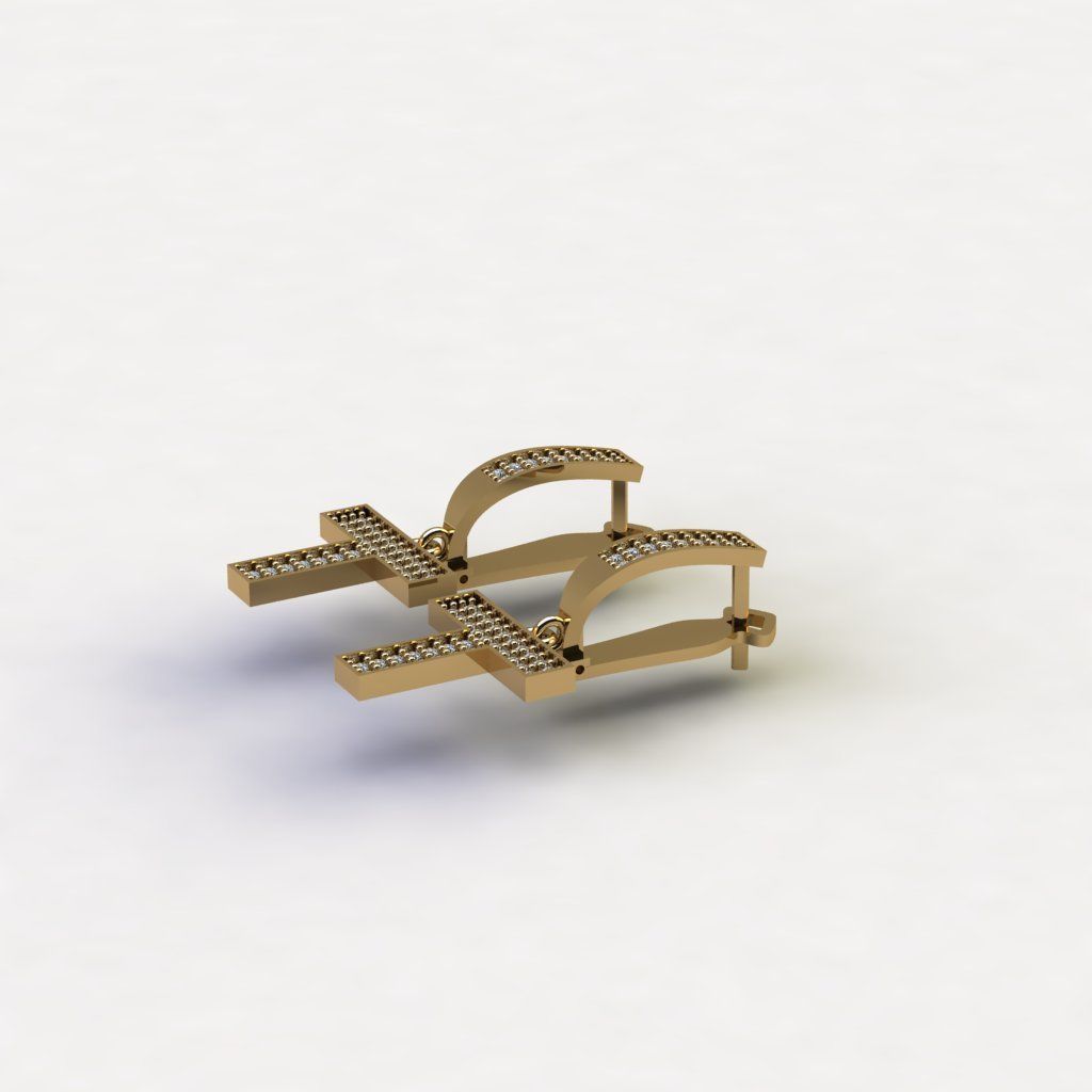 engagement earrings 3D Model Collection 3D print model tmtr71 3D print model_1