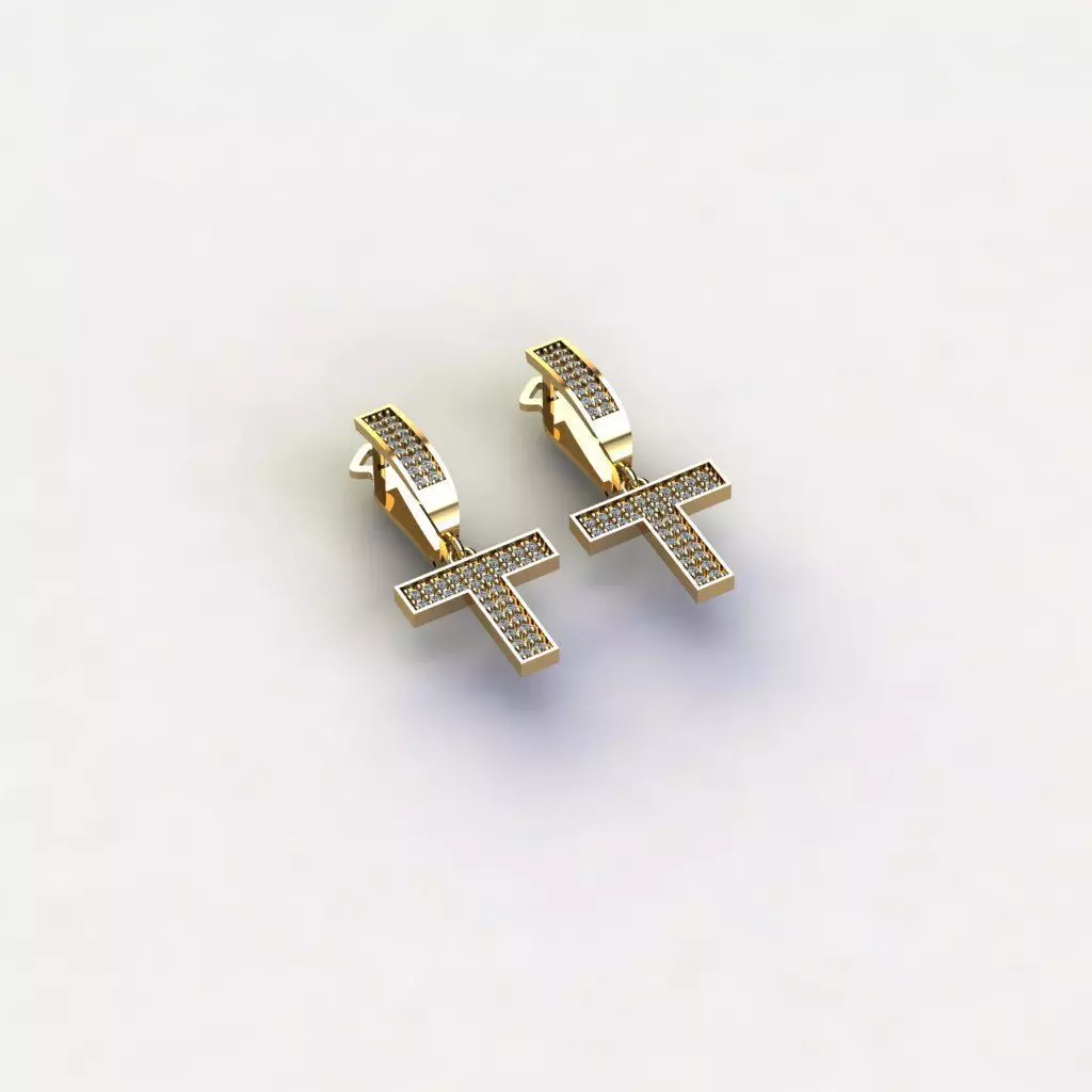 engagement earrings 3D Model Collection 3D print model tmtr71 3D print model_0